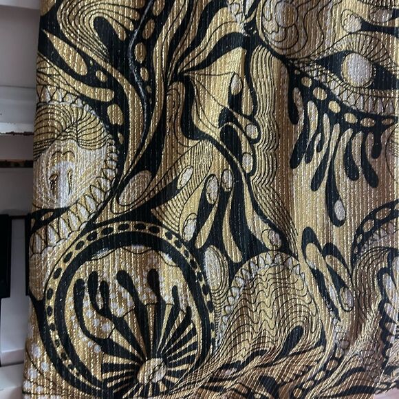 Nu-Mode Vintage 70’s Black and Gold Long Sleeve Dress Small - Picture 6 of 16
